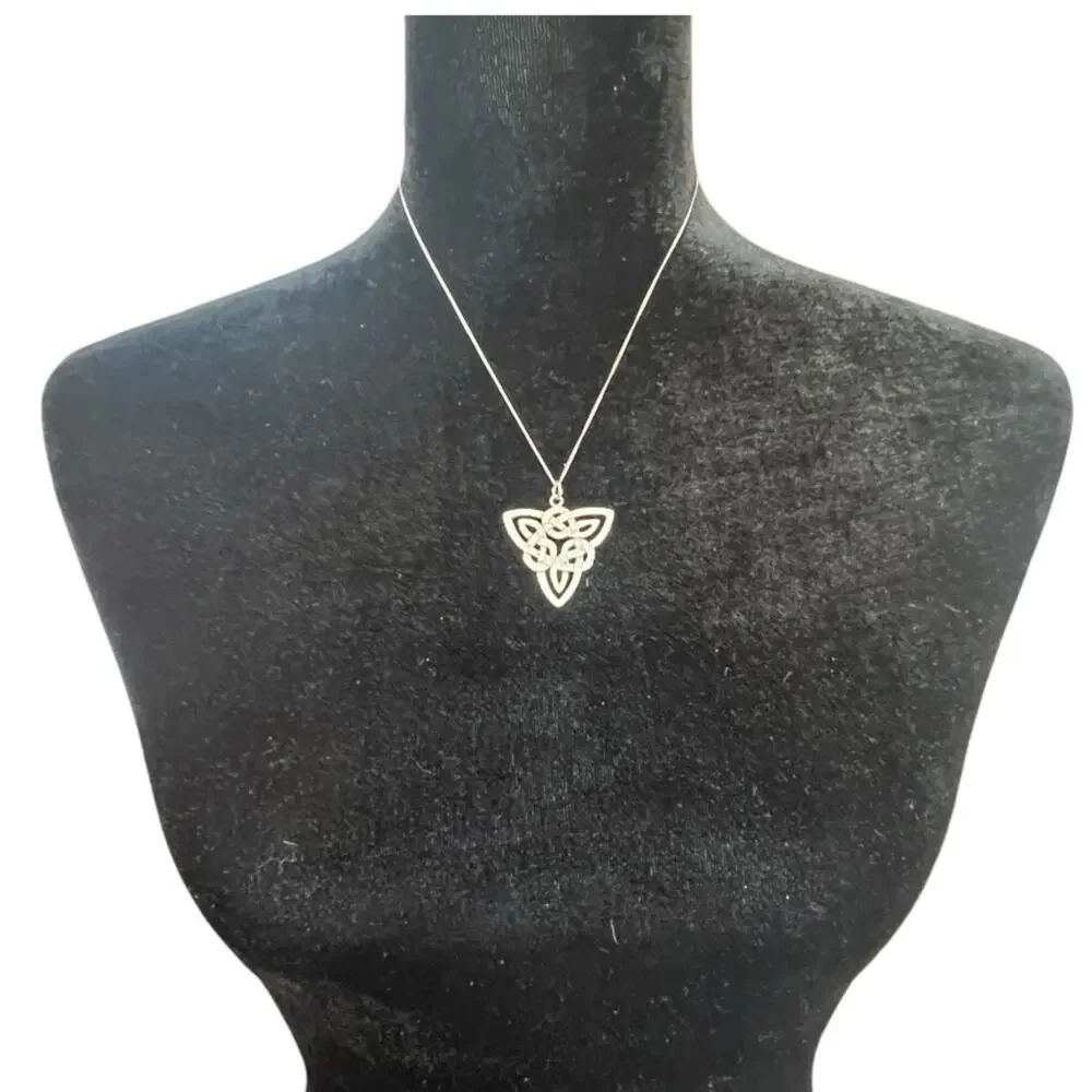 Genuine Silver Necklace in. Celtic Design
